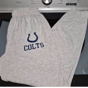 Team Apparel Light Gray Colts Sweatpants with Navy Logo